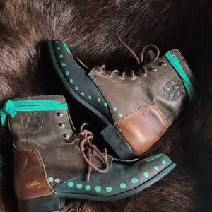 Ariat Vintage Brown and Green Women's Boots
